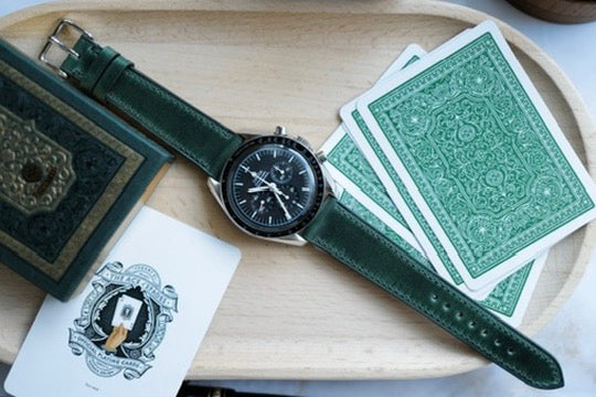 Green Shell cordovan watch strap