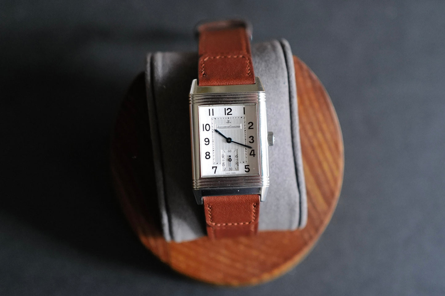 Reverso style strap in fauve baranil leather