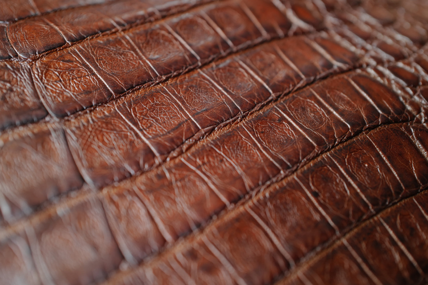 Classic brown custom Crocodile watch strap