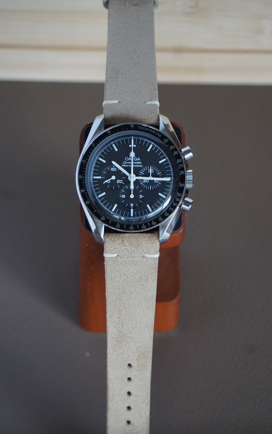 Sand colored Suede watch strap