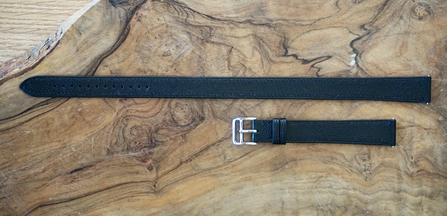 Double looping Chrevre leather watch strap (also for apple watch)
