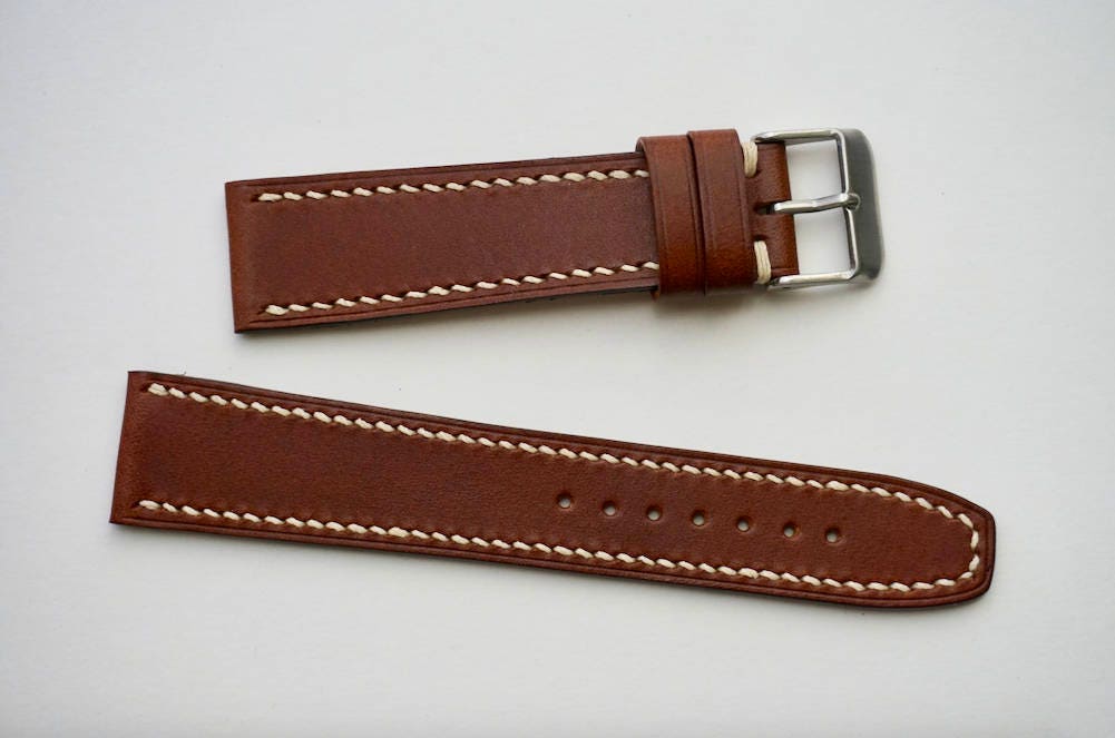 Italian Buttero with square end watch strap