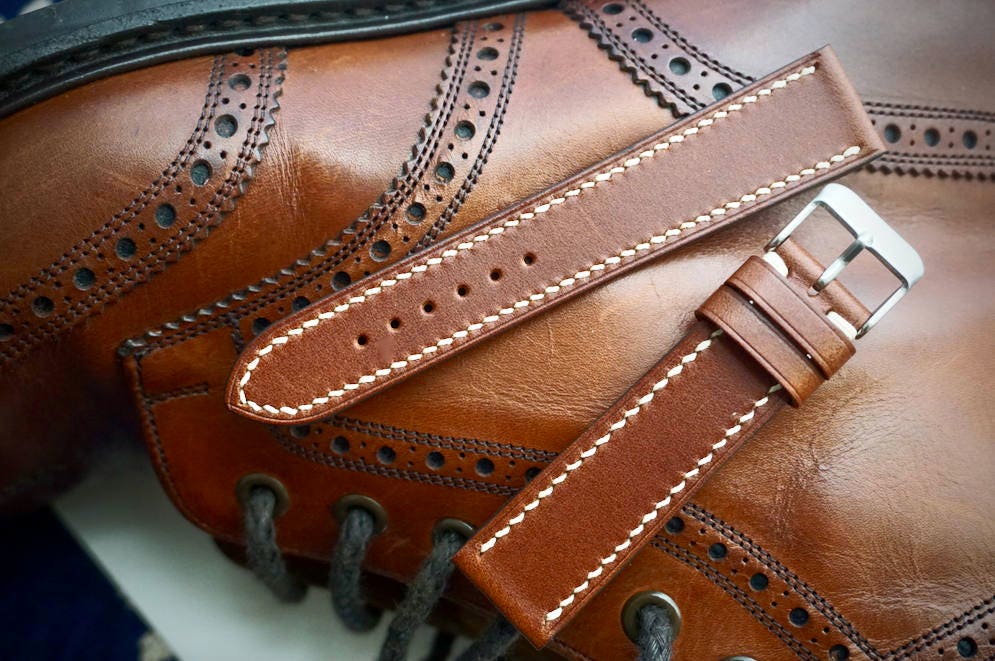 Brown Buttero watch strap
