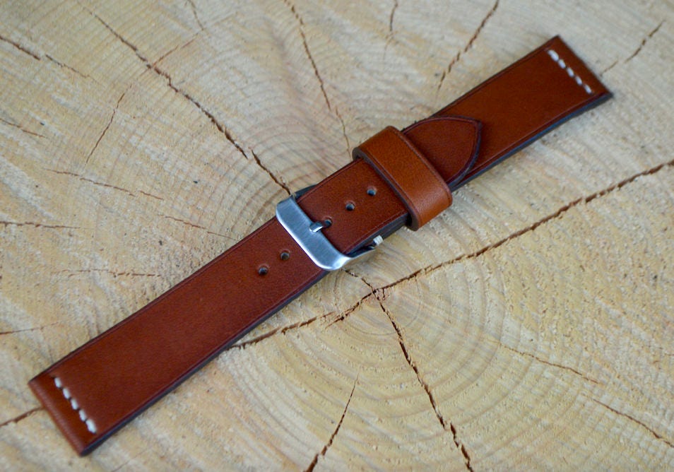 Two stitch suportlo watch strap