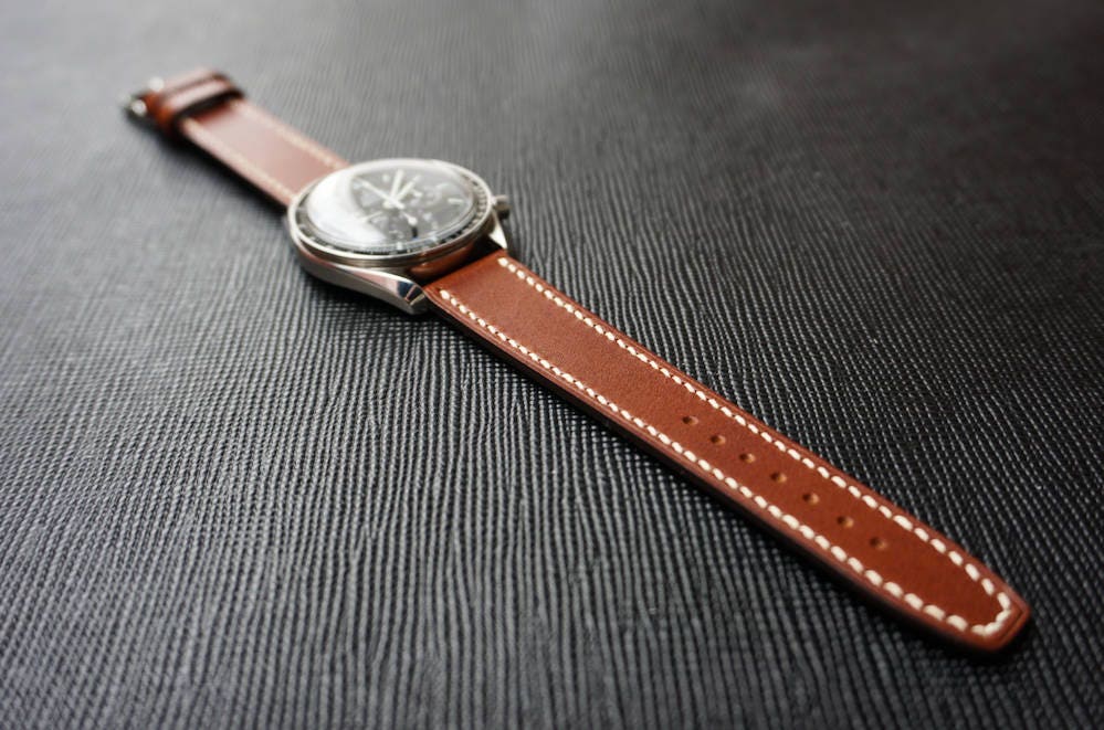 Italian Buttero with square end watch strap