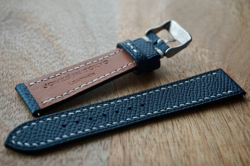 Epsom in Navy blue watch strap