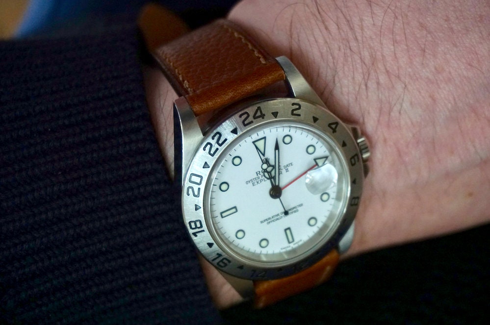 Gold Foulonne French calf watch strap