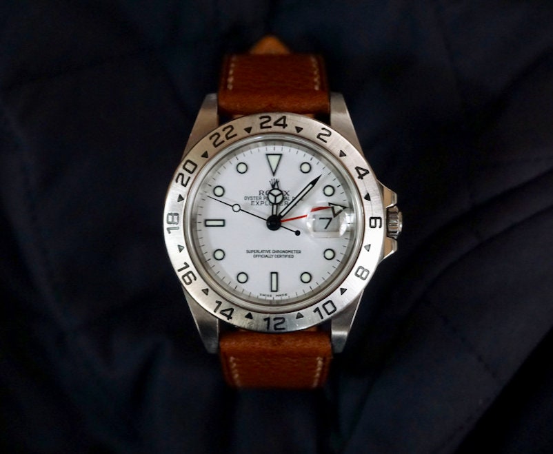 Gold Foulonne French calf watch strap