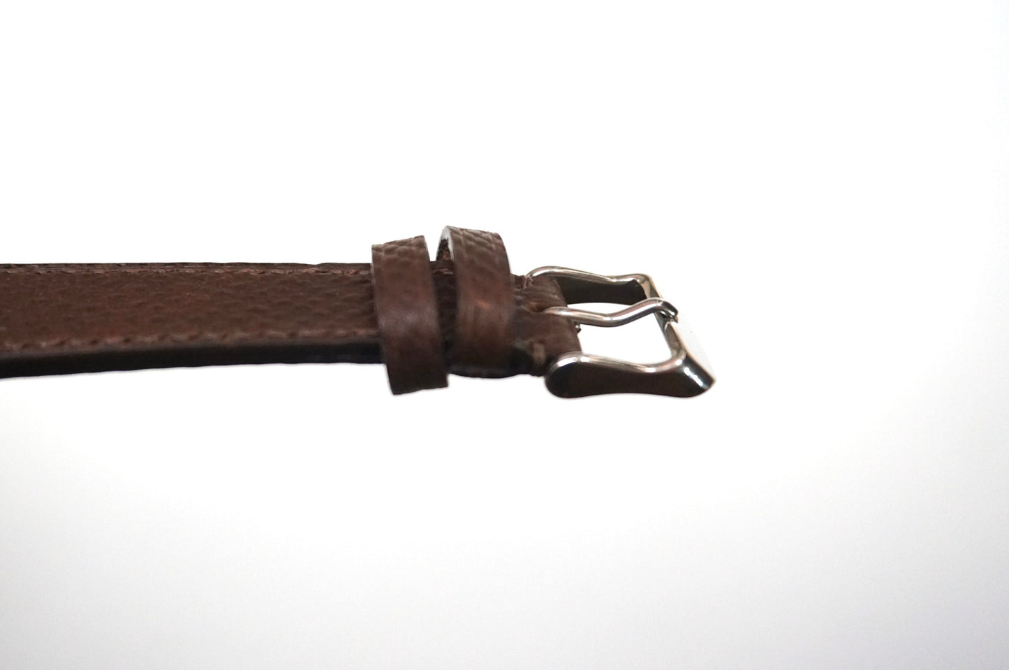 Saddle brown Horween Russian hatch grain watch strap