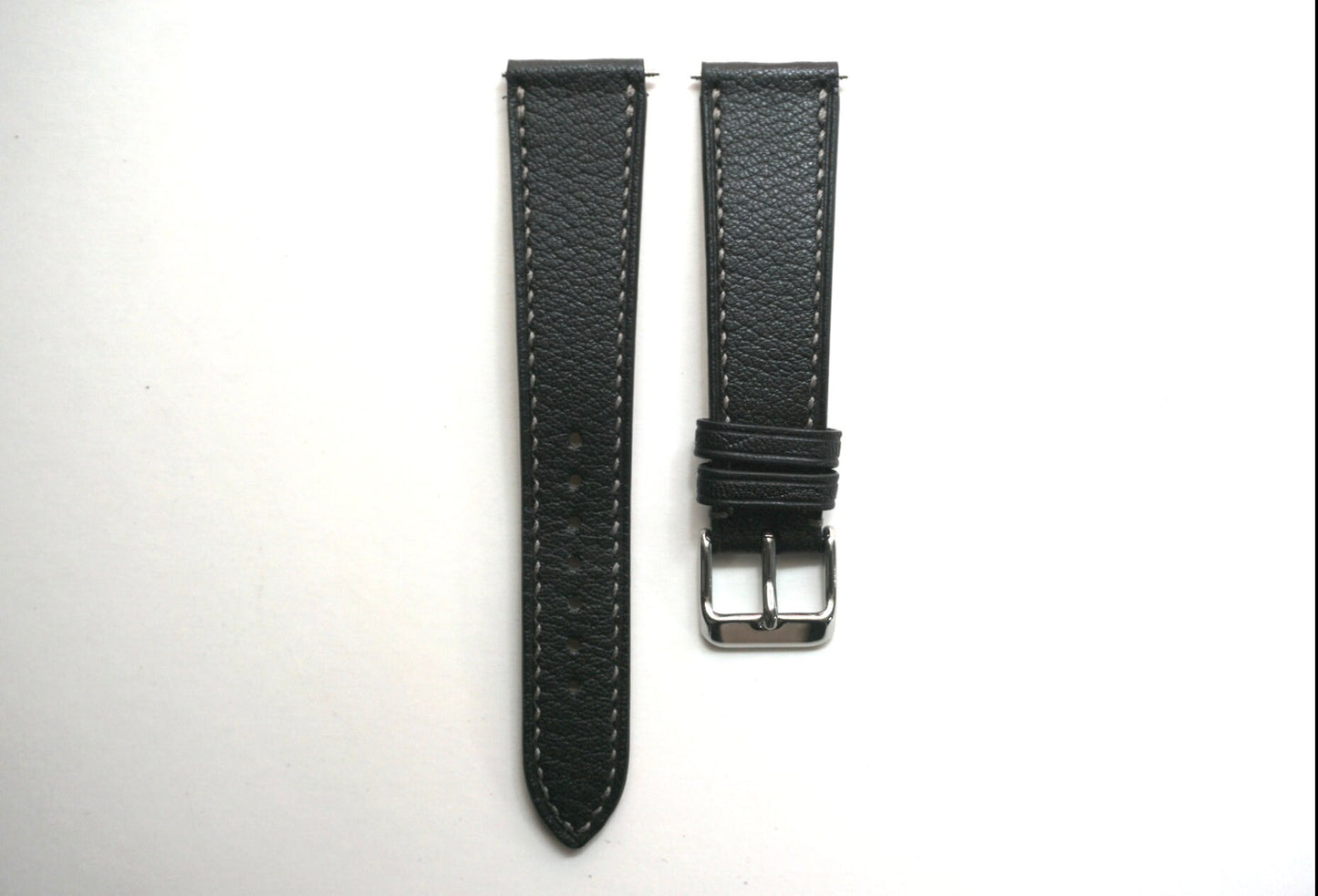 Black Chevre Sully watch strap