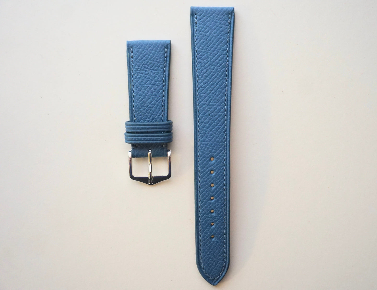 Epsom in Bleu Lin watch strap