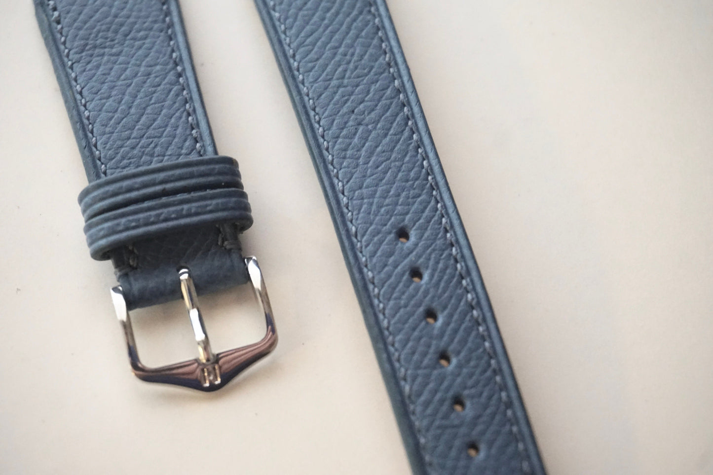 Epsom in Bleu Lin watch strap