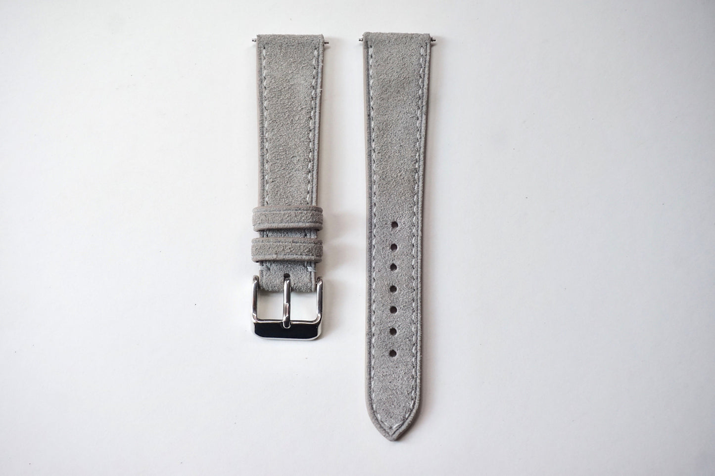 Grey Italian Suede watch strap
