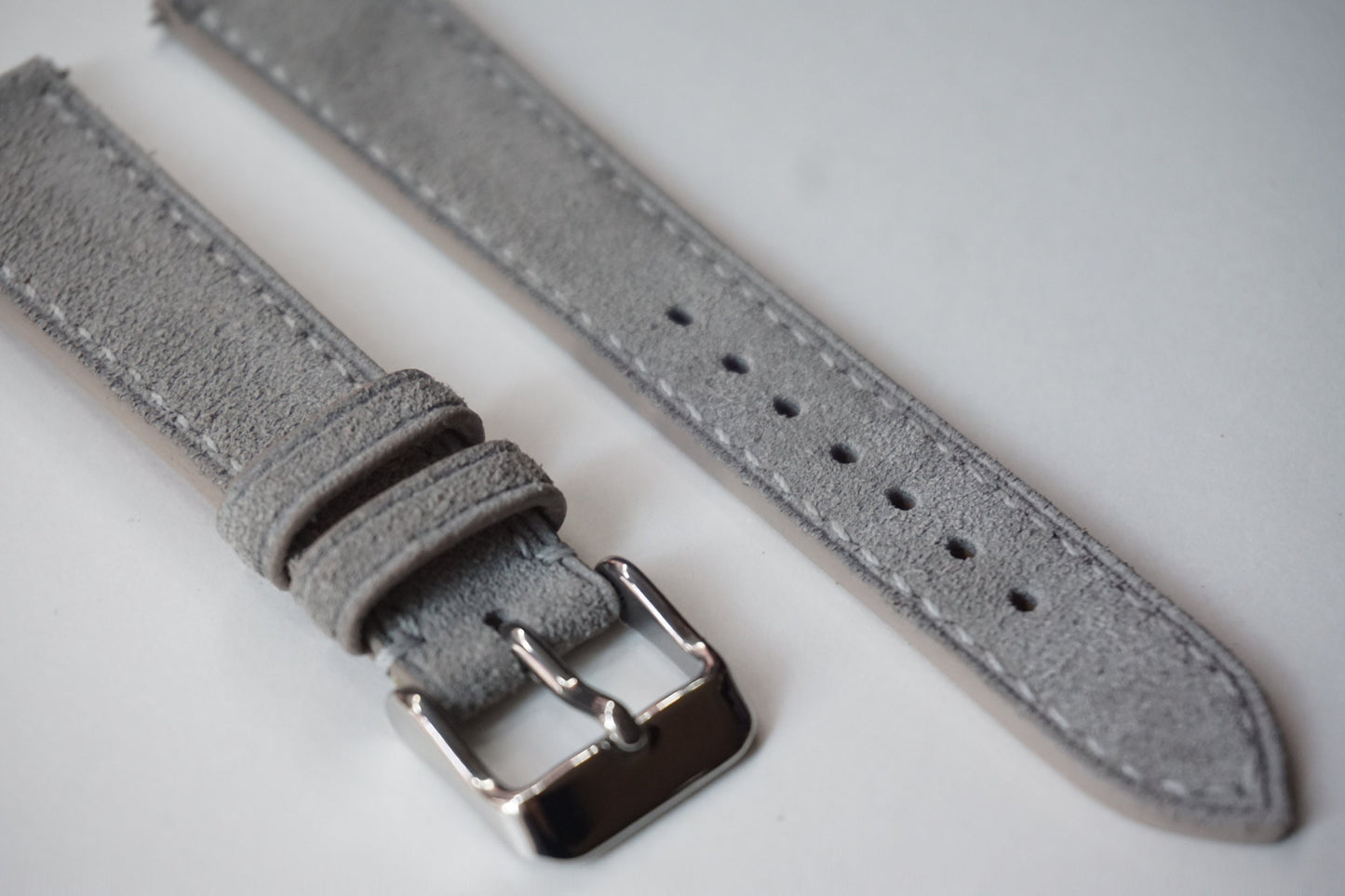 Grey Italian Suede watch strap
