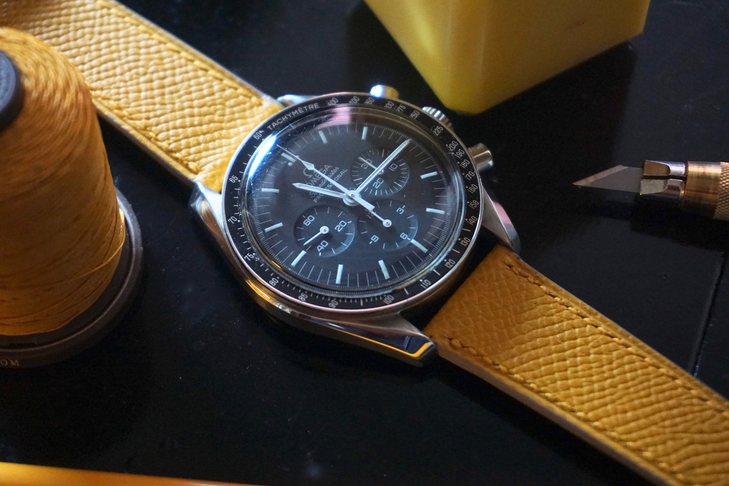 Epsom in Yellow watch strap