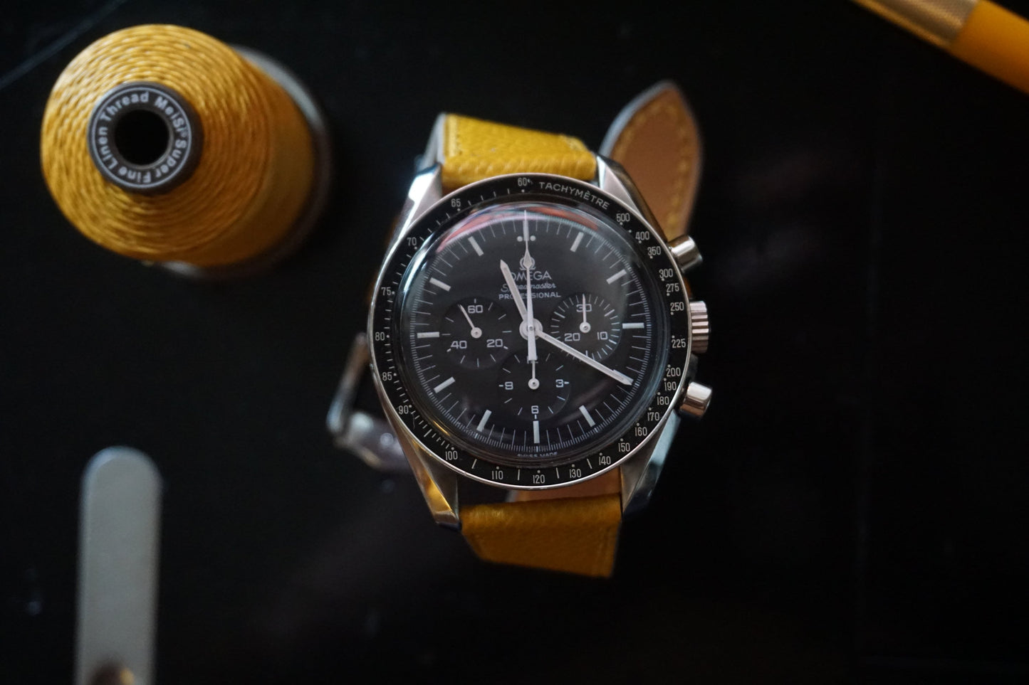 Epsom in Yellow watch strap