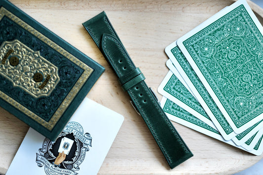 Green Shell cordovan watch strap