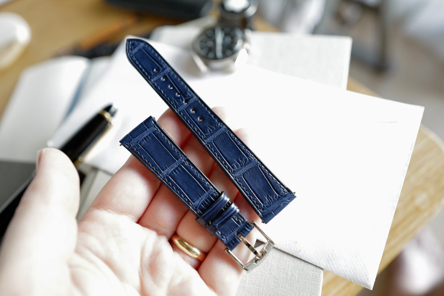 Royal Blue Croc strap