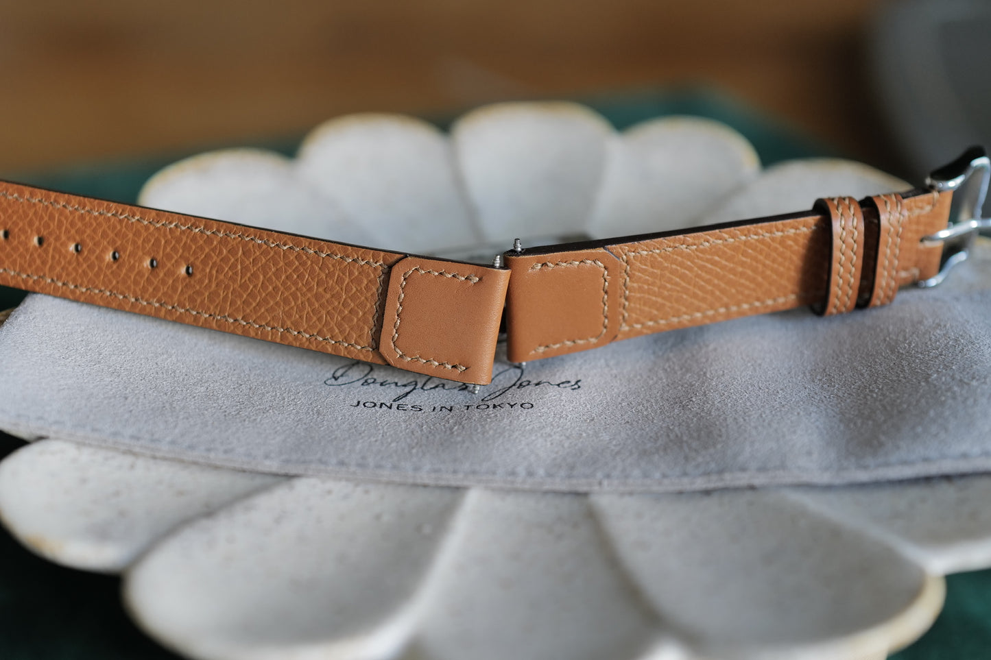 Gold epsom Reverso style strap