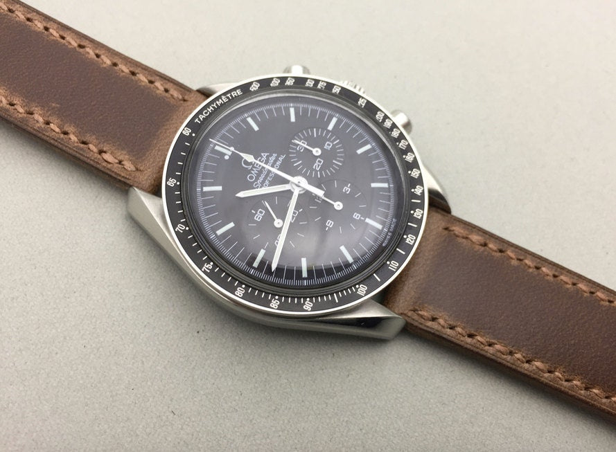 Natural Horween Chromexcel watch strap