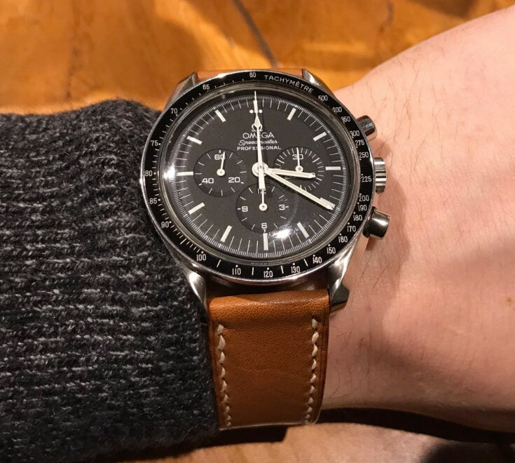 Baranil/ Barenia leather watch strap