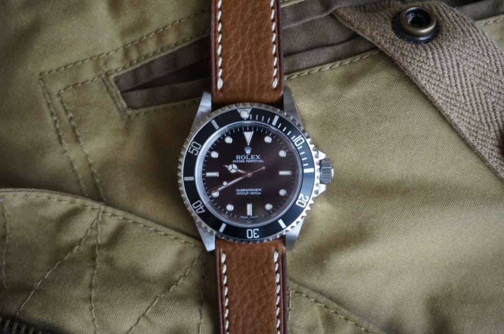Whiskey Minerva box watch strap