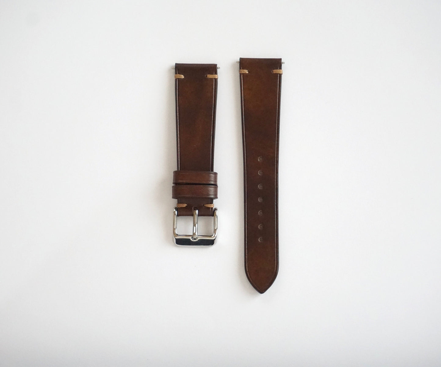 Museum calf leather watch strap