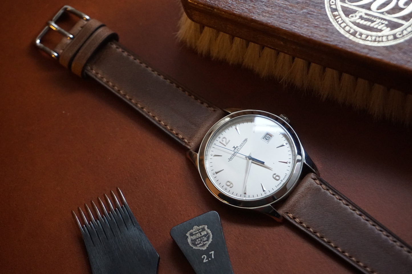 Natural Horween Chromexcel watch strap
